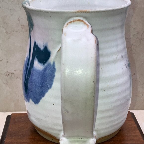 Brenner Tolliver Studio Pottery Mug Wheel Thrown, Hand Painted and Signed - Picture 6 of 9